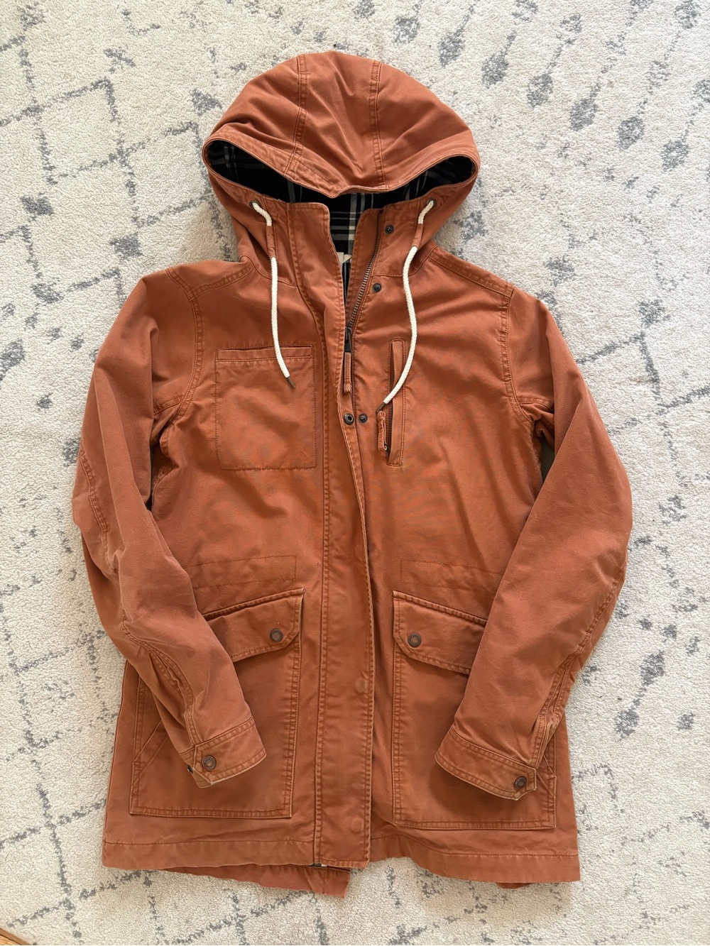 Duluth Trading Canvas Jacket in Rust